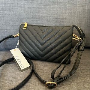 NWT ISABELLE VEGAN CROSSBODY BAG WRISTLET CLUTCH